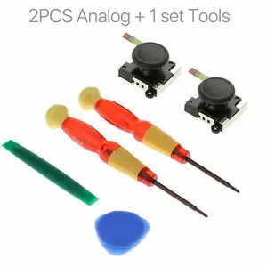 2 x Joystick Thumb Stick Replacement 3D Analog for Nintendo Switch NS Joy-Con + Toolkit