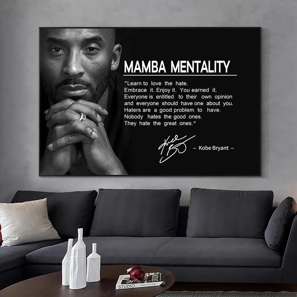 [Up to 65% Off][Free Shipping] No-Frame Kobe Bryant NBA Basketball Star Paper Graphic Poster, Black and White Memorial Long-Lasting Wall Art, Home Supplies, Wardrobe & Room Accessories for Balcony, Kid Room, Office, Love