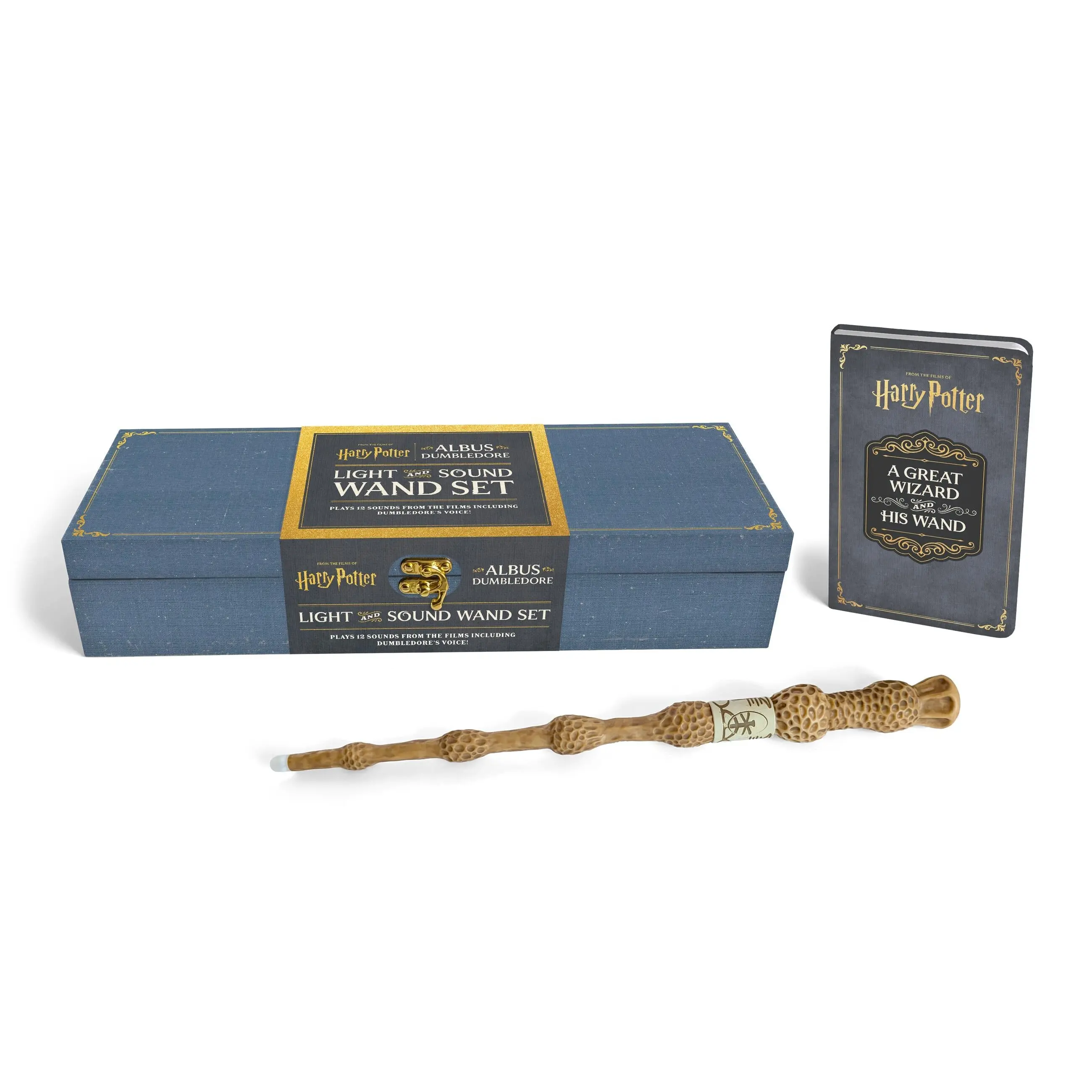Harry Potter: Albus Dumbledore Light and Sound Wand Set by Donald Lemke Harry Potter: Albus Dumbledore Light and Sound Wand Set by Donald Lemke