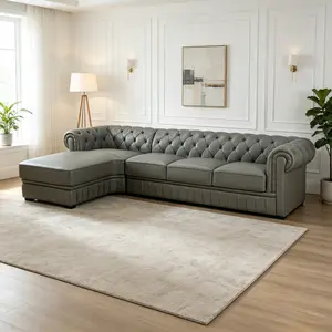 89" Dark Grey Top Cow Leather 2-Piece Sofa Set, crafted from premium top cow leather with natural texture. The 89-inch size fits most living rooms, soft upholstery and solid frame bring lasting comfort and stability.