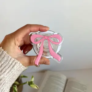 Pink Bow Magnetic Kindle Grip, MagSafe Kindle Grip, Magnetic Kindle Holder, Kindle Accessories, Bookish Gifts for her