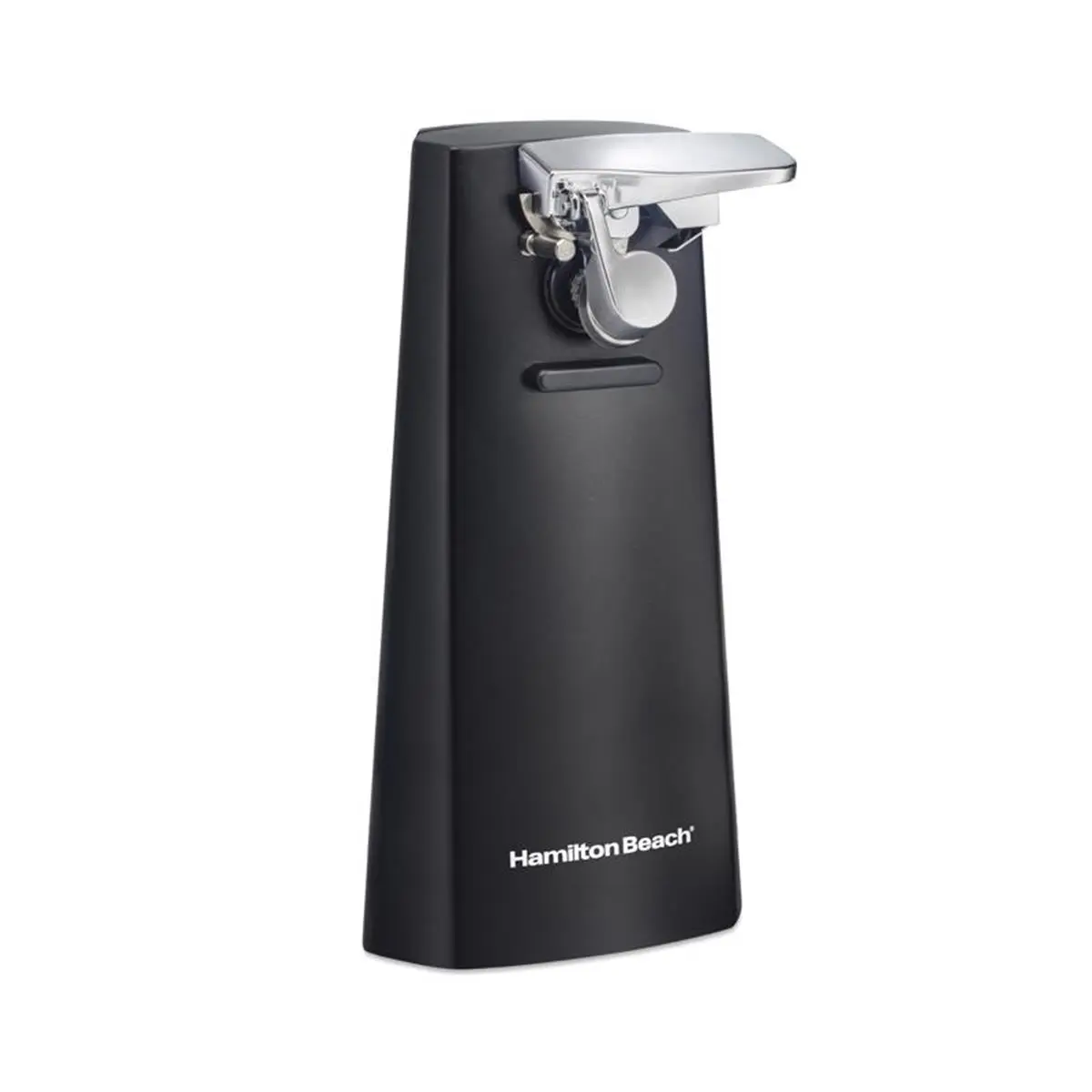 Hamilton Beach 6054547 Electric Can Opener - 9 in. h x 4.6 in. w x 5.7 in. d Extra Tall Kitchen Use Can Openers, Automatic Delay Shutoff, Built-In Cord Storage, With Magnets Lid Holder, Washable Cutting Lever, Black Kitchen Utensil