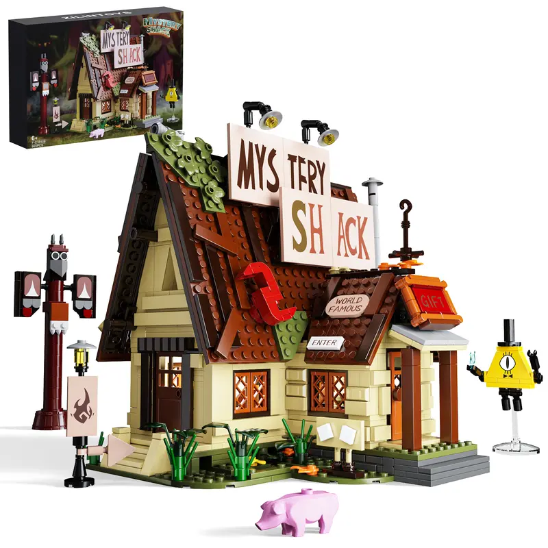 Mystery Small Cabin House Building Blocks Set (968 pcs) – Bring Holiday Adventure to Life with Creative DIY Fun, Ideal for Kids, Teens & Fans During Christmas Season