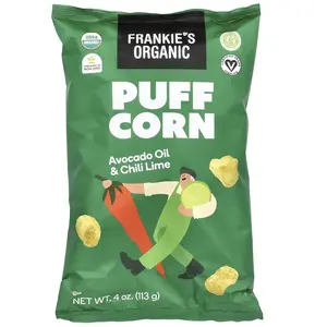 Frankie's Organic Puff Corn, Avocado Oil & Chili Lime, 4 oz (113 g)