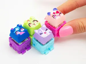 Clickeez |  Series 1 | Collectible Character Keyboard Keys Click and Clack | Create Your Own Keychain | Ages 6+