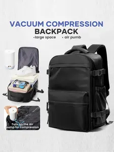 Vacuum Compression Backpack, 42x29x15cm Airline Carry-On Bag, Flight Approved Backpack, Travel Backpack, Casual Daily Use, Business Trip Shoulder Bag