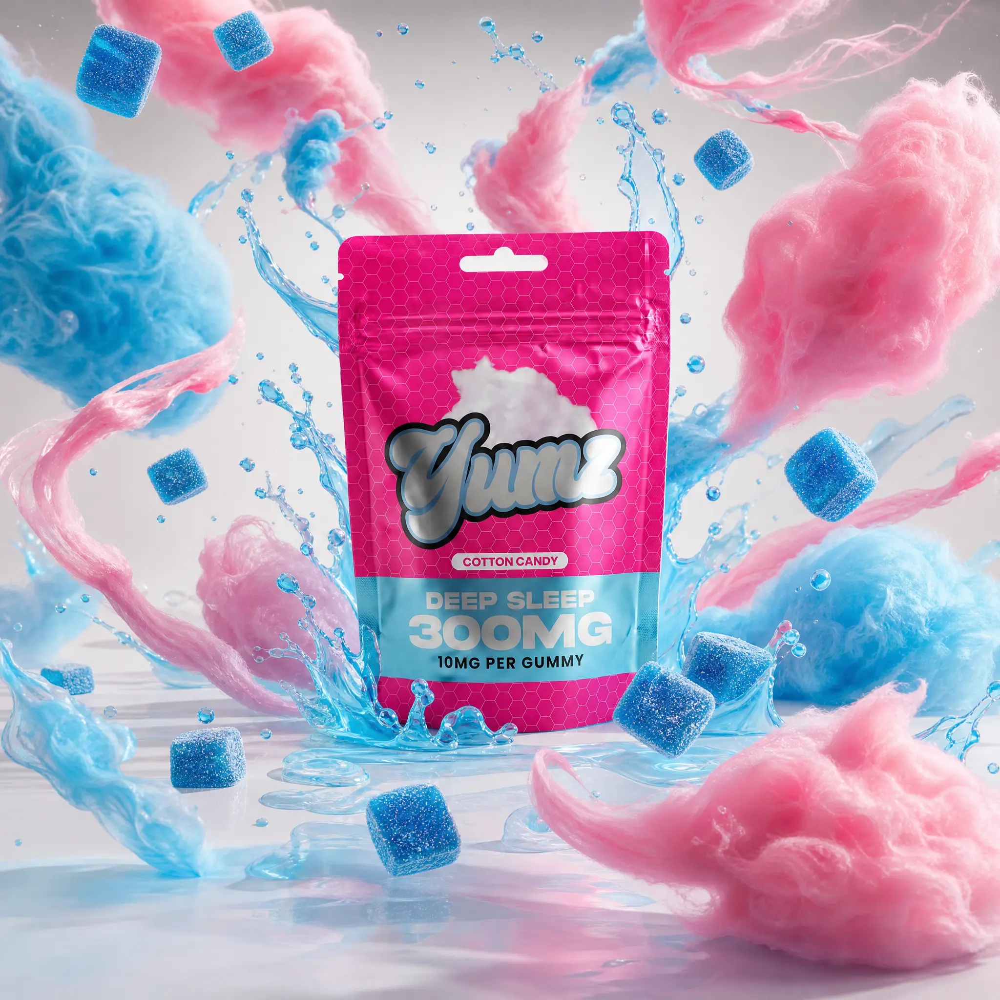 YUMZ - Cotton Candy - Hemp-Seed Oil Gummies