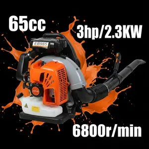65CC Gas Powered Leaf Blower 700 CFM 3 HP 200 MPH High Airflow 2-Stroke Backpack for Commercial Yard Lawn Care Clears Leaves Debris & Snow
