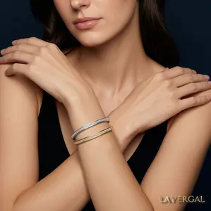 LG113 Aurora Twist Bangle hand made fashion jewelery