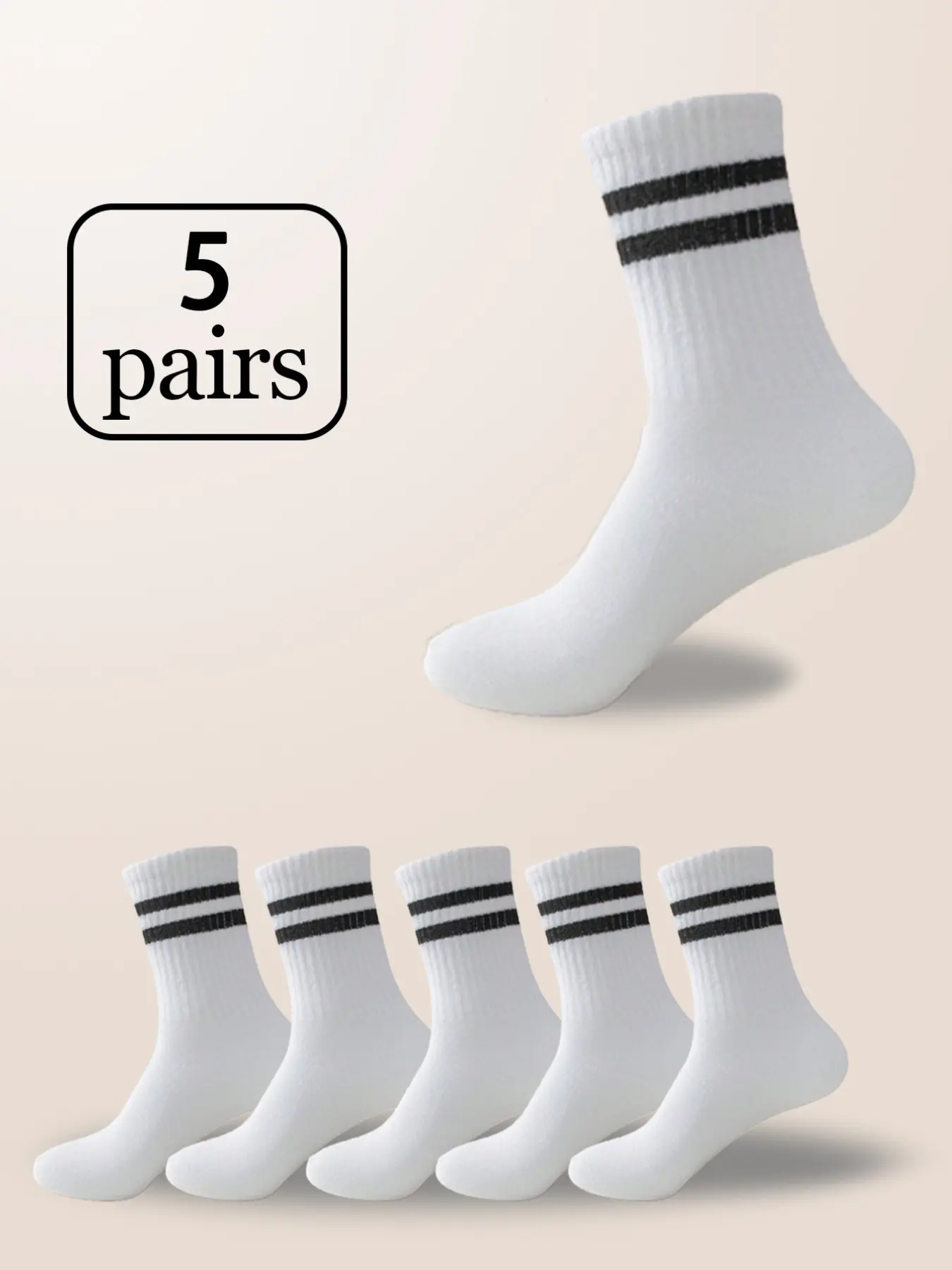 Unisex Patterned Sports Socks, Mid-Calf Length, Perfect for Spring & Fall, Ideal Vacation Gift, Comfortable and Stylish