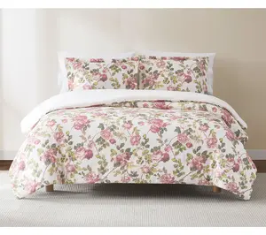 Lush Decor Vintage Rose Comforter 3Pc Set Full/Queen