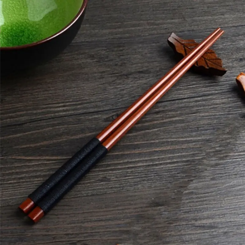 1 pair Japanese style Japanese style chopsticks with twisted threads, simple wooden chopsticks, household utensils, Tableware, Cutlery, Kitchenware, Home, high-quality wooden chopsticks, and rosewood chopsticks