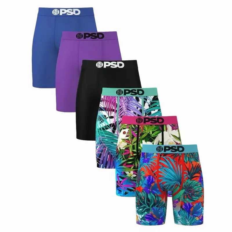 PSD Underwear men’s brief boxer  Breathable Menswear Underwear Cathedral 3Pack Solid & Design colors
