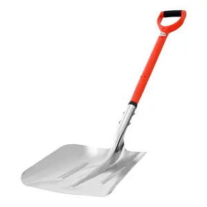 【fathersdaygift】VEVOR Snow Shovel for Driveway, 14 in Wide Aluminum Alloy Snow Shovel with D-shaped Handles, Large Capacity Snowplow Shovels, Lightweight Snows Removal Tool for Garden Car Camping