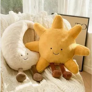 Sun Pillow Sofa Living Room Decoration Moon Cushion Doll Girly Heart