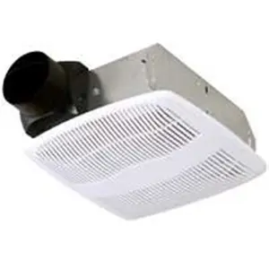 212 MAIN 70CFM Advantage Square Exhaust Fan Ventilator - 10.5x10.5" GFCI Household & Commercial Solution with Backdraft Damper, Polymer Grill