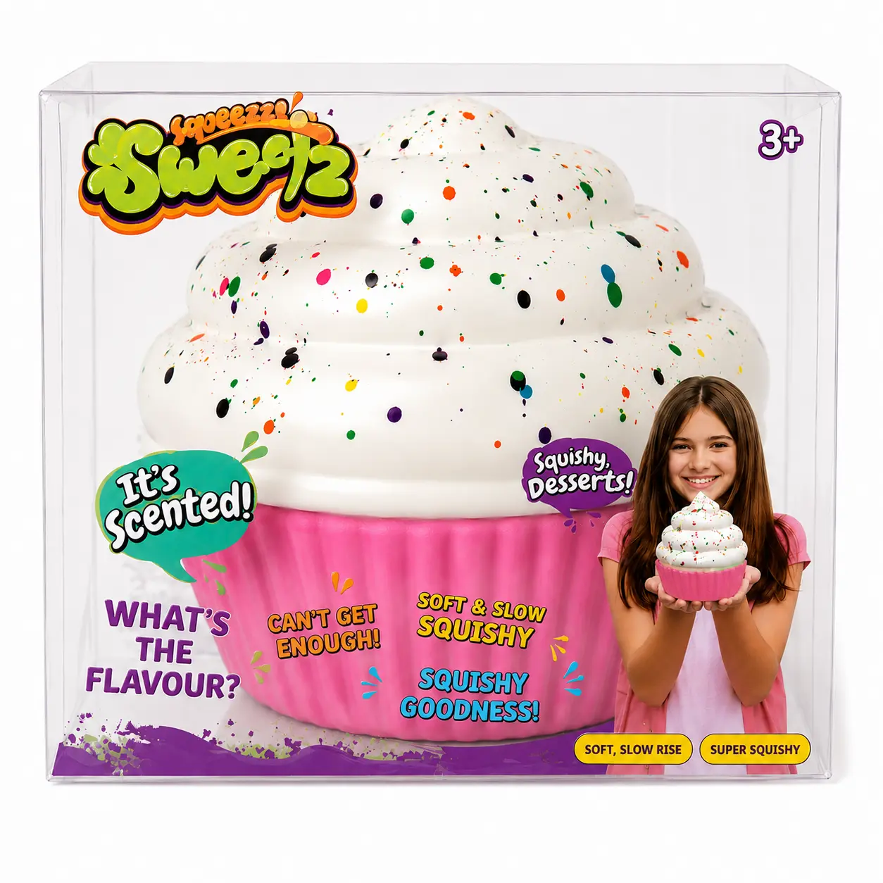 Dough Filling Cupcake Squishy Toy –  High Quality Cupcake Slow Rise Sensory Squish – Ages 3+