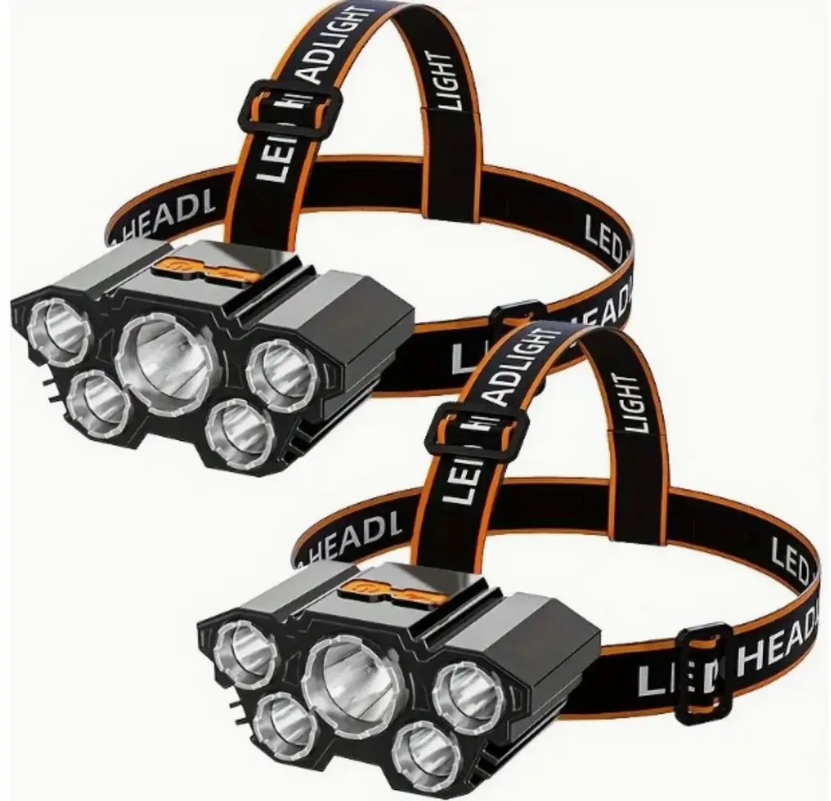 2 Counts Rechargable Headlamp Led Head Lamp with 4 Modes Waterproof Head Lights For Forehead- Hard Hat Light- Adjustable Head Flashlight For Adults- Bright Coast Headlamp for Outdoor Camping, Hiking, Running