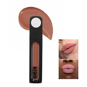 Queen Timeless Lipstick - Matte Finish, Elegant Black and Red Design, Ideal for Makeup and Lip Care