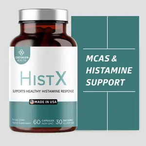 Histx Histamine Support Supplement, All Natural Formula with Quercetin, Stinging Nettle & Vitamin C, French Maritime Pine Bark Extract for Balance & Immune Support, 60 Vegan Capsules, Made in USA