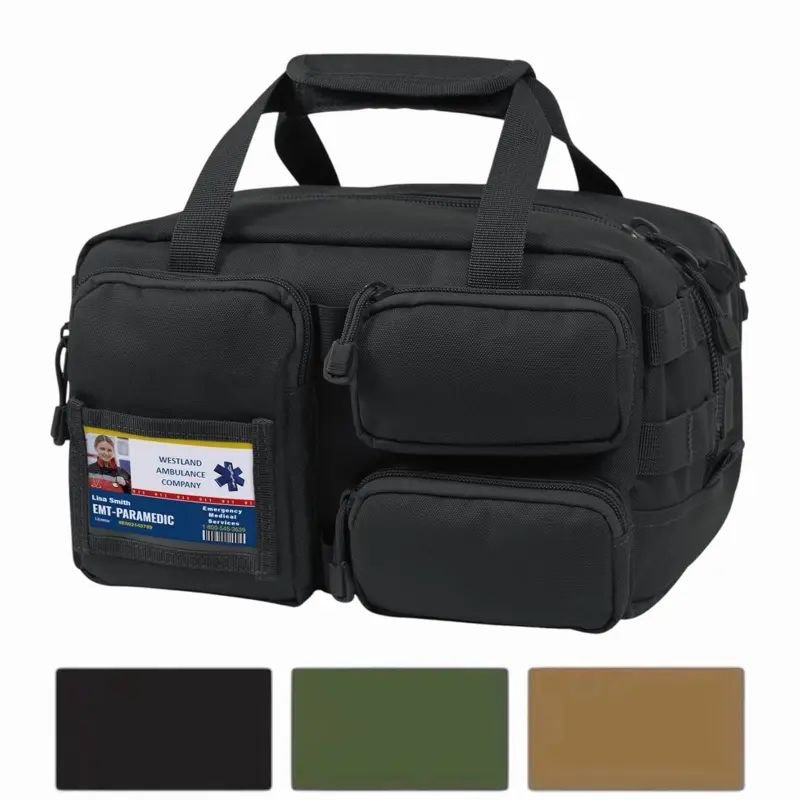 Rothco Tactical Trauma Kit - Prepackaged With Over 75 Essential First Aid Items, Multiple Pockets MOLLE Webbing Top Carry Handle