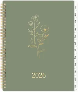 2026 Planner - Planner 2026 Weekly and Monthly with Tabs, 9’’ × 11’’, Jan 2026 - Dec 2026, Hardcover, 12 Monthly Tabs, Premium Paper, Twin-wire Binding, Inner Pocket