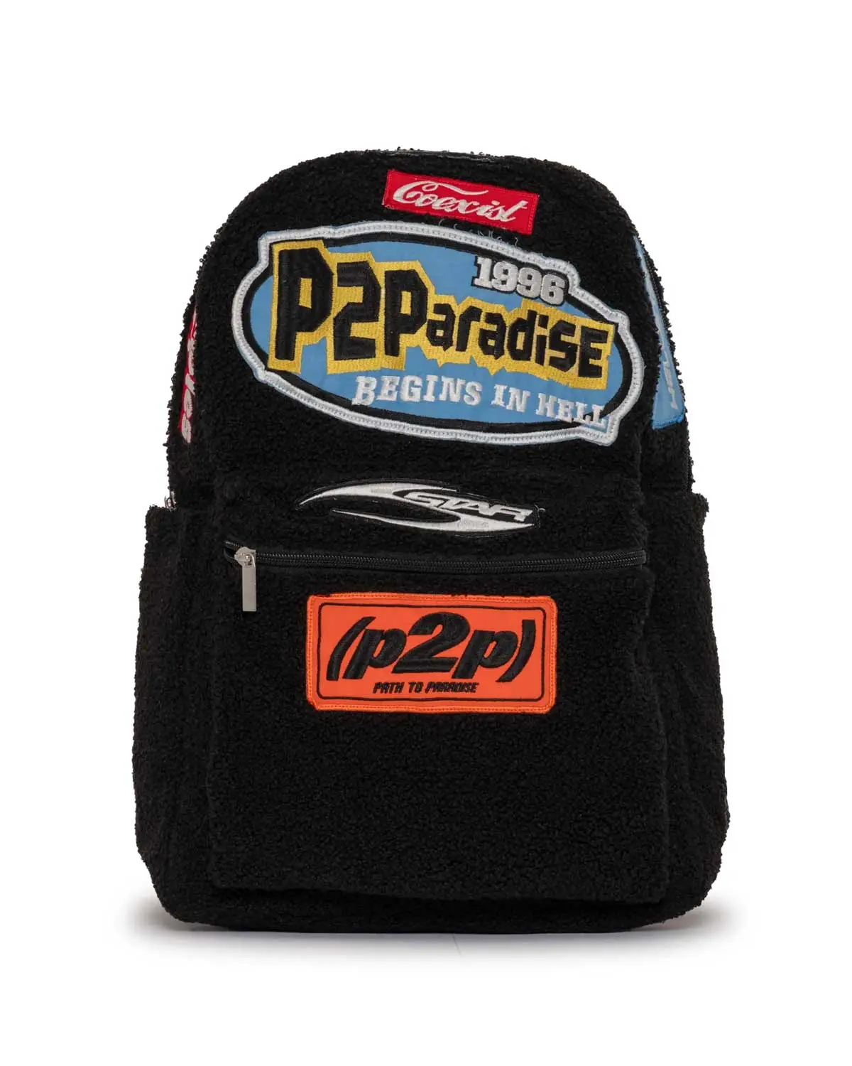 Hellstar Sherpa Patchwork Backpack Black