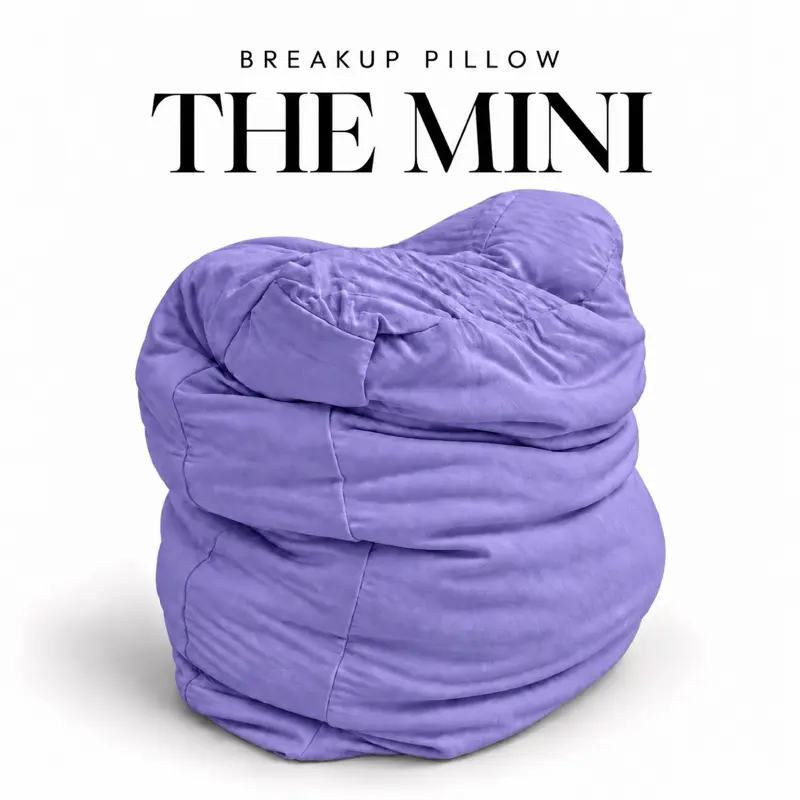 16"x16"x3" Breakup Pillow Mini - Plush Texture Cushion with Removable, Breathable Soft Cloud Case, Machine Washable for Dorm & Travel