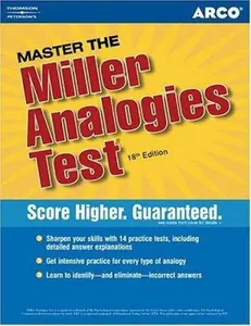 USED-Master the Millers Analogies Test (Academic Test Preparation Series) by Arco (Paperback)