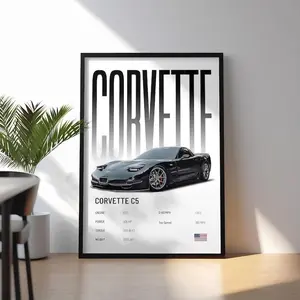 [Sale Off Up To 50%] Corvette C5 Poster, Car Print, Hyper Car Poster, Super Car Print, Art Print, Car Poster, Home Decor, Wall Decor
