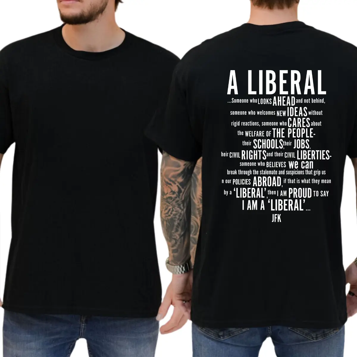 Liberal Politics for American Election by JFK T-shirt, Funny Shirts, Liberal Shirt, Democrat Tee, Political Tee, 8647 Shirt