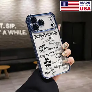 Promises From God Christian Bible Verses 8 Aesthetic Design Pattern Casing For iPhone 17 16 15 14 13 12 Samsung 22 23 24 25 Plus Pro Max Ultra Soft Silicon TPU Shockproof Protector Vintage Unique Fashion Mobile Phone Case