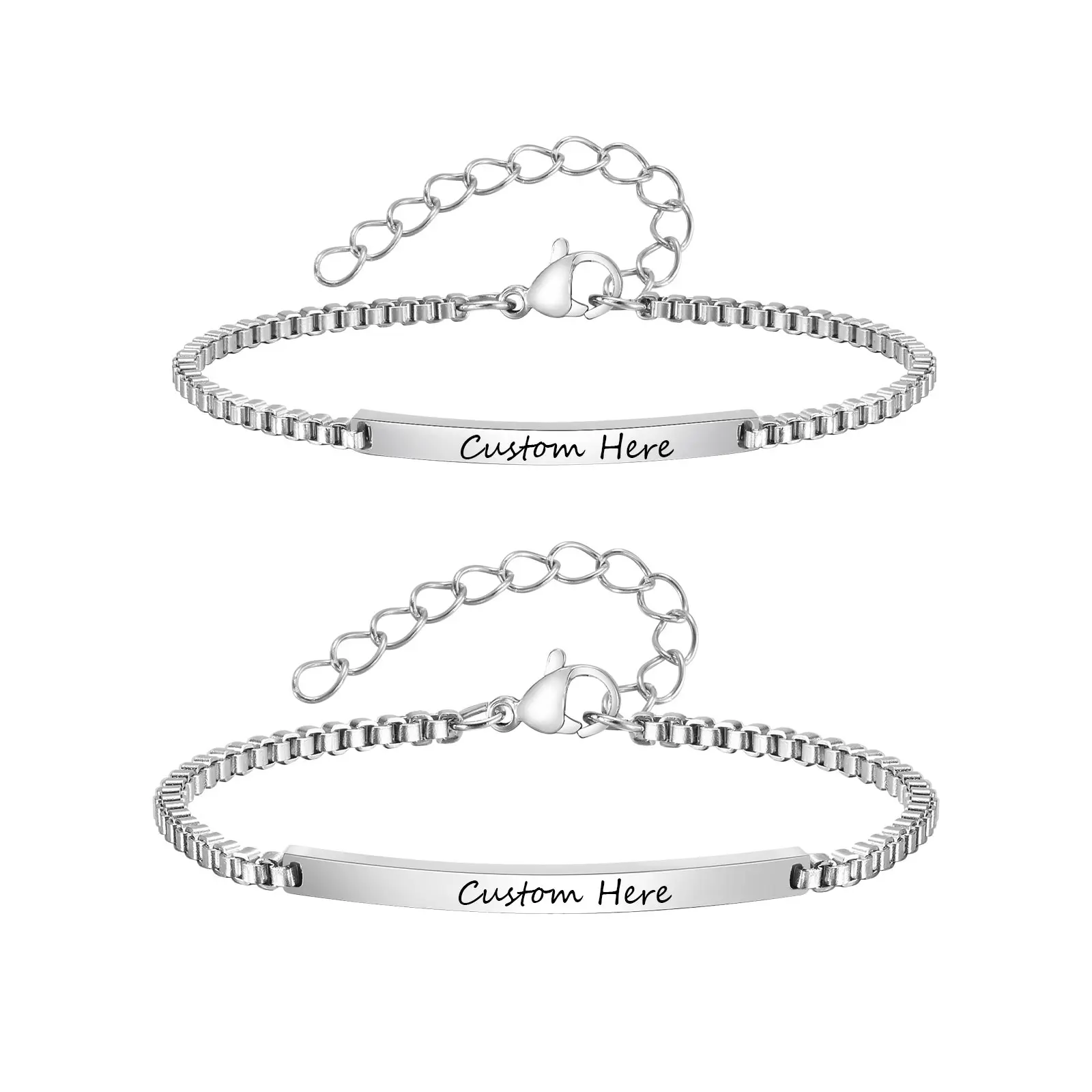 MP Couple Custom Bracelet Personalized Name Engraving ,Non Tarnish Hand Chain Titanium Steel Accessories for Men Women Couples Friends ,Valentine Day Gifts for bf gf valentine popular jewelry high quality Matching Mother Son elegant anniversary Love