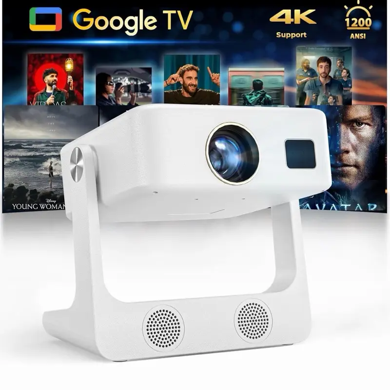 Sovboi 4K WiFi Portable HD Projector with Stand, Home Theater Projector with HDMI and USB Ports
