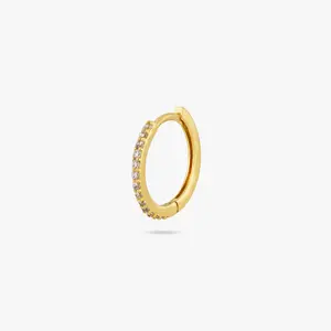 Studs Small Pave Hoop