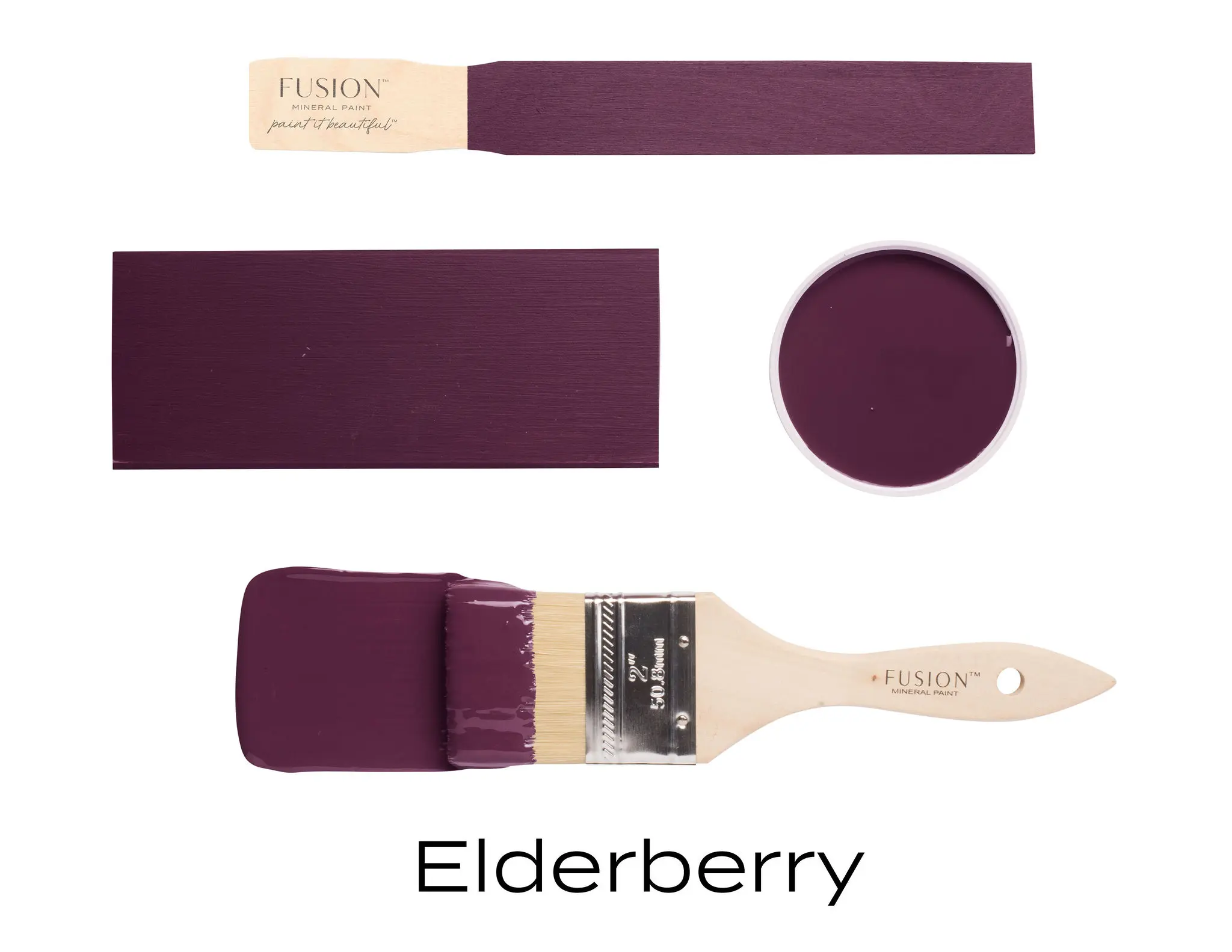 Fusion Mineral Paint + Color: Elderberry + Acrylic Resin Paint + Built in Top Coat
