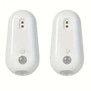 2-Pack Motion Sensor Night Light Indoor 1800mAh Rechargeable LED Toilet Bowl Light for Potty Training Bathroom Seat for Women Men Kids Perfect Gifts