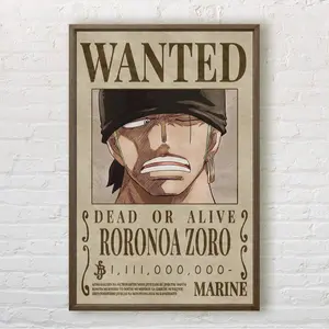 One Piece Wanted Posters UPDATED POST-WANO Japanese Anime Poster Roronoa Zoro