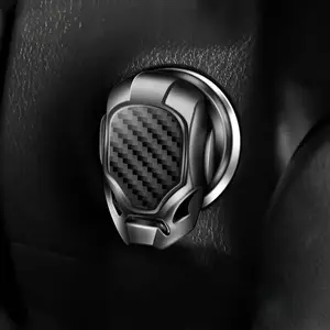 3D Metal Engine Ignition Start Stop Push Button Sticker, Sticker For Cars, One Button Ignition Key Decorative Switch Button Cover, Car Interior Accessories