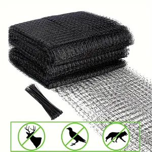 Garden Bird Netting, 13x40ft Reusable Mesh Pest Barrier, 100pcs Ties for Vegetables, Fruit Trees & Blueberry Protection, Garden Supplies