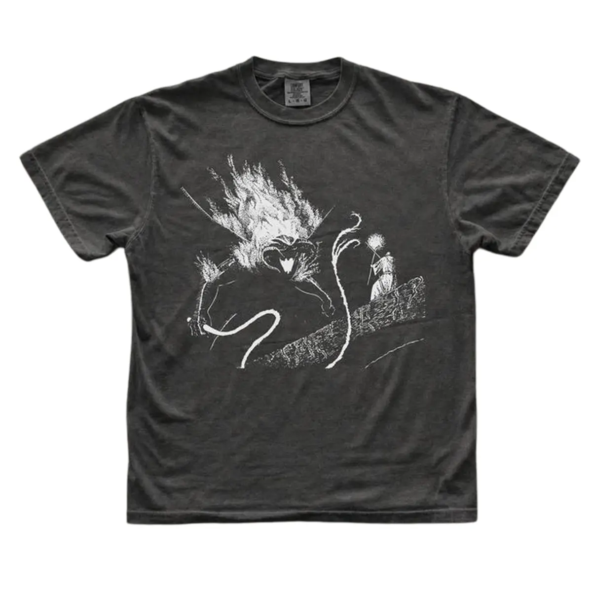Gandalf vs Ballr0g T-Shirt, Bridge of Fantasy Graphic Tee, Vintage Middle Earth Shirt, Book Lover Gift
