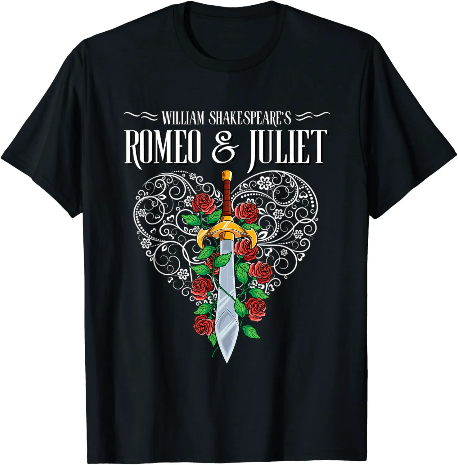 Romeo and Juliet, William Shakespeare, Literature Theatre T-Shirt - Andrewzhang Shop 64B09P5GY6QX