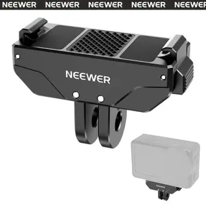 NEEWER AC071 Magnetic Quick Release Mount Compatible with DJI Osmo Action 6 Only, with Universal Action Camera Adapter & 1/4" Thread for Accessories