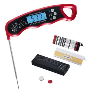 VEVOR Grillers Instant Read Meat Thermometer for Grill and Cooking, Best Waterproof Ultra Fast Thermometer with Backlight & Calibration, Digital Food Probe for Kitchen, Outdoor Grilling
