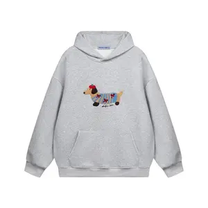 Cartoon Dog Hoodie Couple Hooded Sweatshirt Long Sleeve Pullover Oversized Hoodies 2025 Outfits