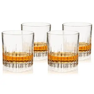 Viski Reserve Milo Crystal Neat Glasses Set of4
