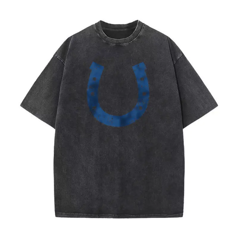 Vintage Indianapolis Football Crewneck Washed Cotton Tee，: Distressed Colts Fan Shirt, Cozy UnisexWashed Cotton Tee