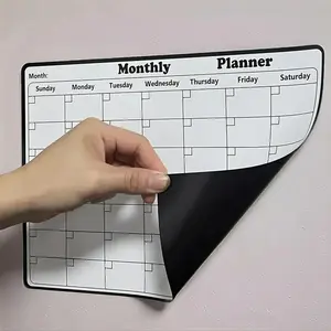 Magnetic Fridge Calendar, Dry Erase Calendar, Magnetic Whiteboard Planner, Monthly Budget Plan, Easy Clean Kitchen Decor, Home Office Refrigerator Accessories, Monthly Planning