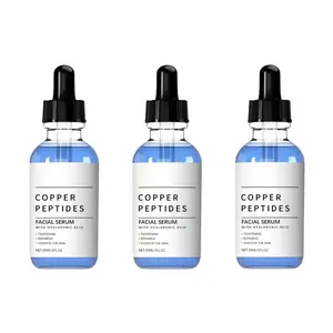 GHK-Cu Copper Peptide Serum with HyaluronicAcid, Deep Moisturizing & Nourishing FacialSerum, 30ML Daily Gentle Skincare for All SkinTypes, Men & Women