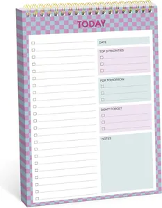 To Do List NotePad Aesthetic To Do List Notebook for Work with 52 Sheets for Daily Tasks and Goal Setting Undated Daily Planner Perfect for Office Home and School Supplies Lavender Checkered
